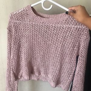 Netted sweater